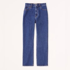 Abercrombie & Fitch Ultra High Rise Ankle Straight Jean, Size 24 Short (00S)